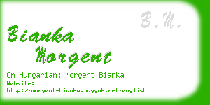 bianka morgent business card